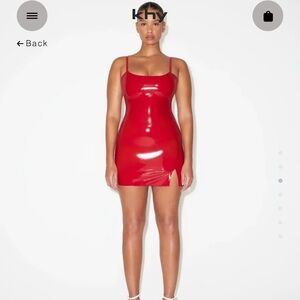 KHY Red Latex Mini Dress SOLD OUT